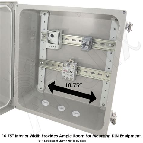 enclosure with din rail